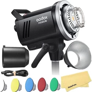 Godox MS300V 300W LED Studio Flash 2.4G 5600±200K Bowens Mount LED Modeling Lamp - Picture 1 of 12