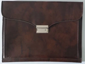 Carpeta de Documentos - Kollegtasche - Piel Sintética Braun - Aprox. 35x26cm - - Bild 1 von 3