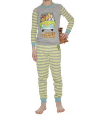 Conjunto de pijama Scooby Doo talla 4 máquina misteriosa 2 piezas pijamas pantalones ajustados top nuevo con etiquetas Foto 1 de 4