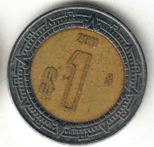Mexico - 2011Mo - $1 Peso - Bimetallic - #14726 - Picture 1 of 2