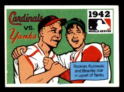 1971 Fleer World Series Baseball #40 1942 Cardinals vs Yanks GD *d2 - Image 1 of 2