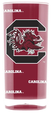 South Carolina Gamecocks Square Insulated Acrylic Tumbler - 16oz [NEW] NCAA Cup Cover