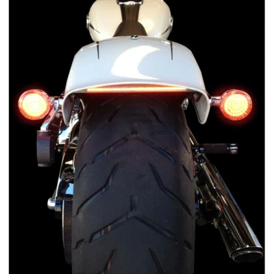 Luz trasera LED de billet cromada Dynamics personalizada Harley Softail Breakout 13-15 Foto 1 de 4