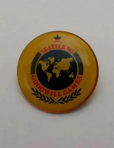 SEATTLE '90 GOODWILL GAMES Emaille Sammler Pin Quarter Size - Bild 1 von 1