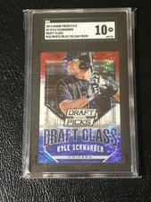 2014 Panini Prizm P. D. P. Kyle Schwarber Draft Class Red White Blue Pulsar...