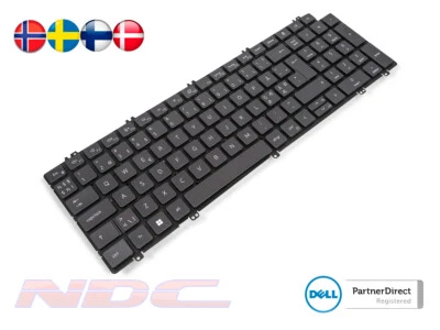 NEW Dell Latitude 5520/5530,Precision 3560/3570 NORDIC Backlit Keyboard - 0V08FD - Image 1 of 3