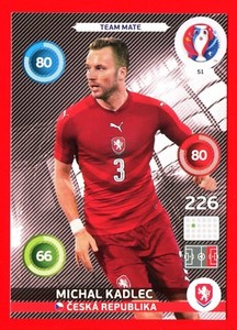EURO FRANCE 2016 - Adrenalyn Panini - Card No. 51 - KADLEC CESKA - Team Mate