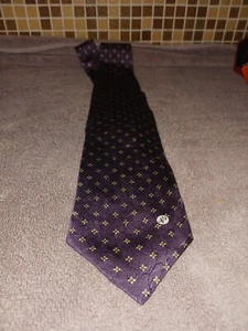 Versace Multi Purple Multi Pattern Floral Geometric Silk Neck Tie Italy v2 - Picture 1 of 3