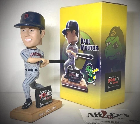 2009 BELOIT SNAPPERS PAUL MOLITOR SGA BOBBLEHEAD BREWERS TWINS ~ NIB Cover