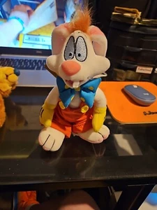 Roger Rabbit 8 Zoll Plüsch-Beanie Disney Store exklusiv wer Roger Rabbit gerahmt Neu mit Etikett - Bild 1 von 3