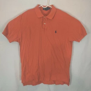 Ralph Lauren Polo Men Large Solid Orange Short Sleeve  - Imagen 1 de 8