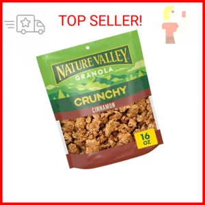 Nature Valley Crunchy Granola, Cinnamon, Resealable Bag, 16 OZ - Picture 1 of 2