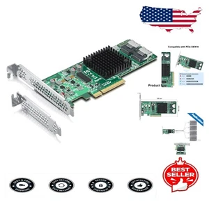 LSI SAS 2008 PCI Express HBA RAID Controller Card - 6Gbps, x8 Lane, Dual Ports - Picture 1 of 6
