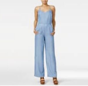 Maison Jules Chambray Jumpsuit Small NWT w/defect