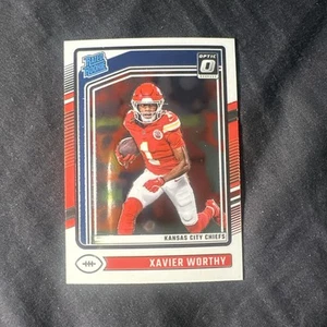 2024 Donruss Optic Xavier Worthy Base Kansas City Chiefs #300 Rookie - Picture 1 of 2