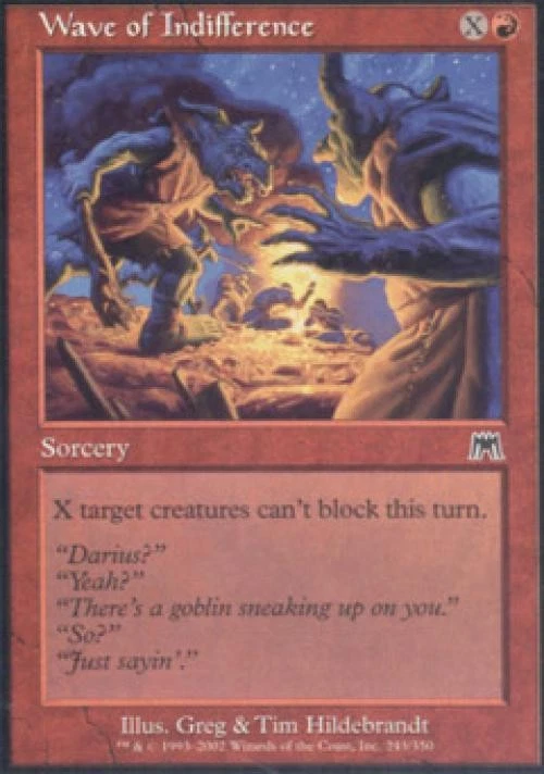 Wave of Indifference - Light Play MTG Onslaught - Image 1 of 1