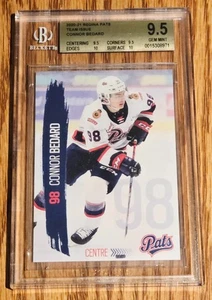 2020-21 Regina Pats WHL Rookie card Team Issue Connor Bedard BGS 9.5 !! 2 x 10's - Picture 1 of 1
