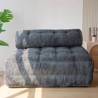 Sofá cama plegable convertible MAXYOYO con almohada, gris oscuro, cha de salón portátil Foto 1 de 4