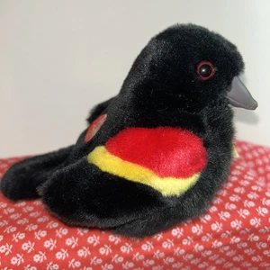 Audubon Backyard Bird Plush Red Wing Blackbird Series 2 Sound Wild Republic TAG - Picture 1 of 6