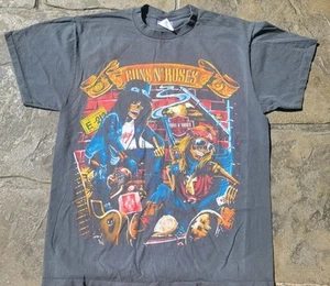 Camicia vintage Guns N Roses grande double face ristampa moderna punto singolo - Foto 1 di 8