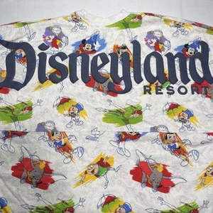 Camiseta Disney SPIRIT JERSEY Disneyland Resort and Park Camisa Blanca Tinta y Pintura Adulto M - Imagen 1 de 6