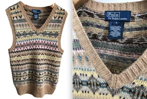 Polo by Ralph Lauren Fair Isle Knit Setter Vest 6 - Picture 1 of 24