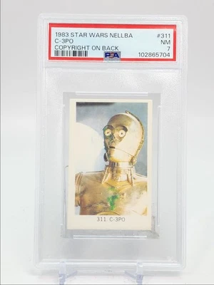 C-3PO 1983 STAR WARS NELLBA COPYRIGHT ON BACK #311 PSA 7 Q5775 - Image 1 of 2