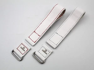 Strap Band Omega MOONSWATCH Cuir Veritable White Ansa 20mm Lung. 15.5cm Lady New - Picture 1 of 10