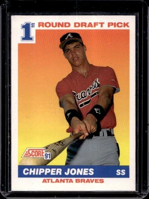 Score Chipper Jones Rookie RC #671 1991 Braves Foto 1 de 2