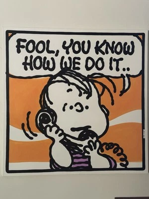 Mark Drew 2023 "How We Do It" (Ice Cube) 36"x36" ORIGINAL Acrílico Lienzo Grial Foto 1 de 4