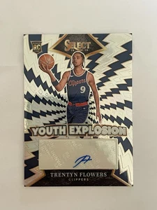 2024-25 Panini Select - Trentyn Flowers RC Youth Explosion Silver Auto Clippers - Picture 1 of 3