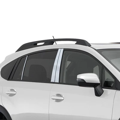 Borde de pilar de acero inoxidable 6 piezas para Subaru Crosstrek 2016-2023 Foto 1 de 4