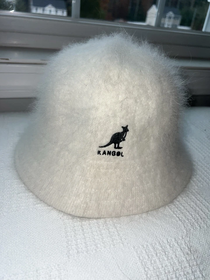Sombrero cubo Kangol Furgora mezcla de angora - crema / blanco roto - hecho en China Foto 1 de 3