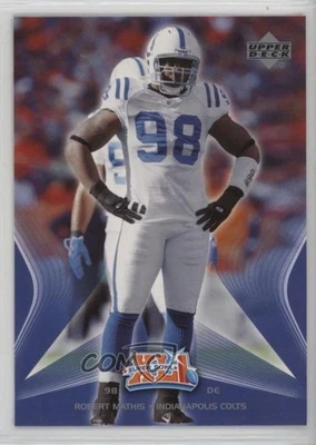 2007 Upper Deck Indianapolis Colts Super Bowl XLI Robert Mathis #21 - Image 1 of 2