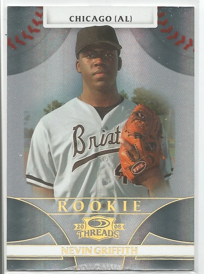 2008 Donruss Threads Baseball Nevin Griffith #106 Century Proof Gold 04/50 - Image 1 of 2