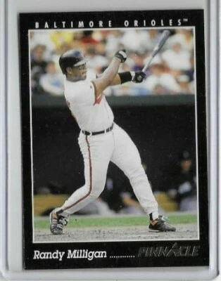 1993 Pinnacle #157 Randy Milligan Baltimore Orioles - Image 1 of 2
