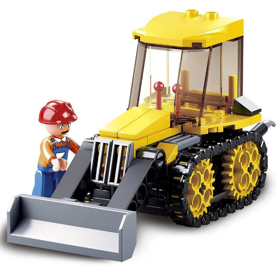 Sluban Kids Building Blocks - Tractor Bulldozer 132 Pcs set Building Toy - Image 1 of 1