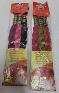 DMC Linea Pearl Cotton Skeins for Embellishment Set 5 & 6 -2 Packs of 3 -6 Color - Picture 1 of 5