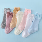 Baby Girl Socks Toddler Bow Cotton Summer Mesh Baby Knee Socks Non-slip Socks