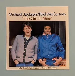 Michael Jackson / Paul McCartney - The Girl Is Mine (1982 7" UK Red Vinyl) 80's - Picture 1 of 11
