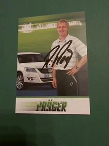 VfL Wolfsburgo, R. Präger, tarjeta de autógrafo, fútbol - Imagen 1 de 1