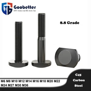 T-Slot Bolts T-Slot Screws Black 8.8 Steel M6 M8 M10 M12 M14 M16 M18 M20 M24-M36 - Picture 1 of 160