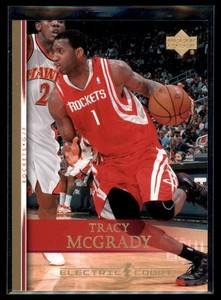 TRACY MCGRADY 2007-08 Upper Deck #11 Electric Court Gold Houston Rockets