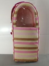 Our Generation Going My Way Doll Carrier Backpack Case Stripes Glitter 18” Doll