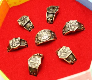 Anime Katekyo Hitman Reborn Vongola Cosplay 7-teiliges Ring Set + OVP - Bild 1 von 2