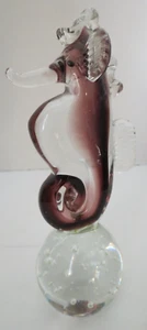 Dynasty Gallery Ametista cavalluccio marino viola su bolle controllate fermacarte - Foto 1 di 10