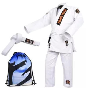 Brasilianisches Jiu Jitsu BJJ Gi Uniform für Männer & Frauen FIGHT MATE - Größe A1 - NEU - Bild 1 von 2