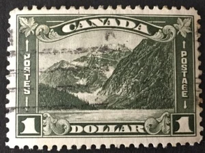 Canada "Mt Edith Cavell" 1930 VFU $1 Stamp Light Hinged - Picture 1 of 2
