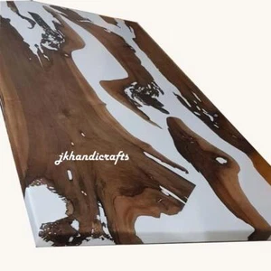 Walnut Resin River Table Top Made To Order Coffee Dinning Epoxy Table Top - Picture 1 of 2
