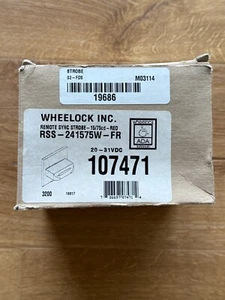 Estroboscópico de sincronización remota Wheelock 15/75cd rojo RSS-241575W-FR nuevo caja abierta - Imagen 1 de 4